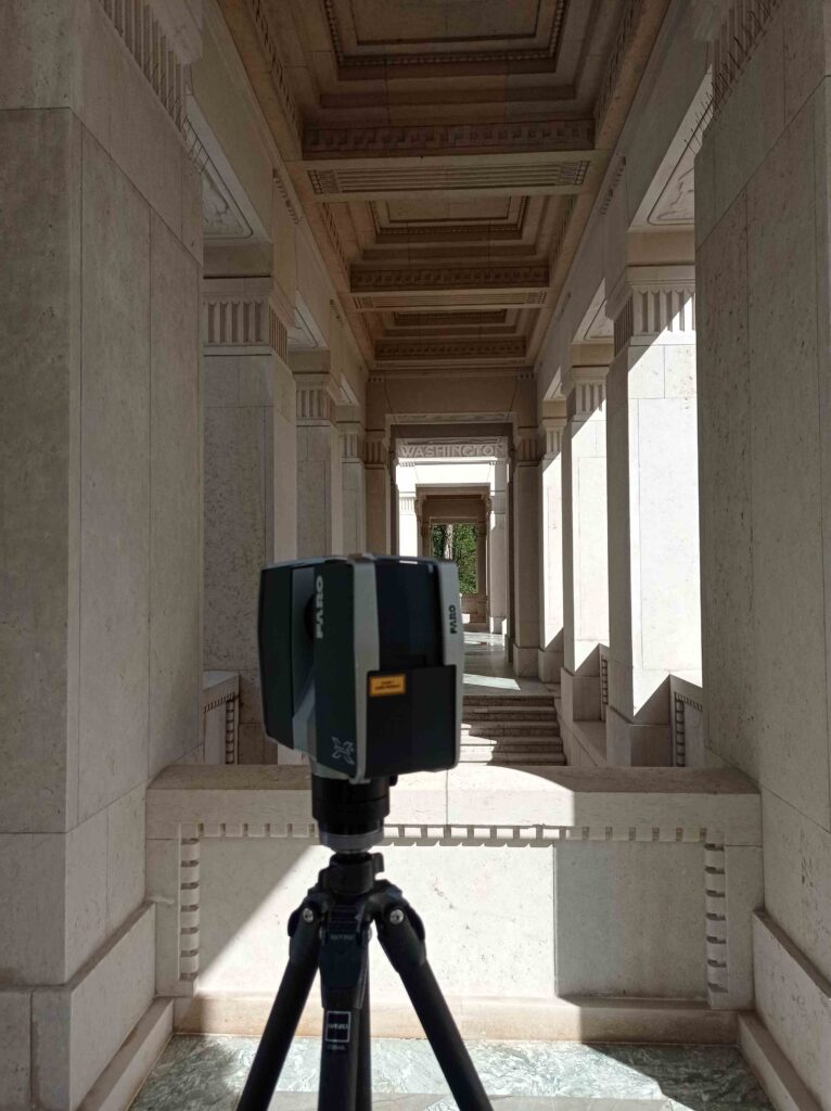 Relevé scanner 3D d’un site patrimonial à Marnes-la-Coquette réalisé par Localitech pour un projet de rénovation