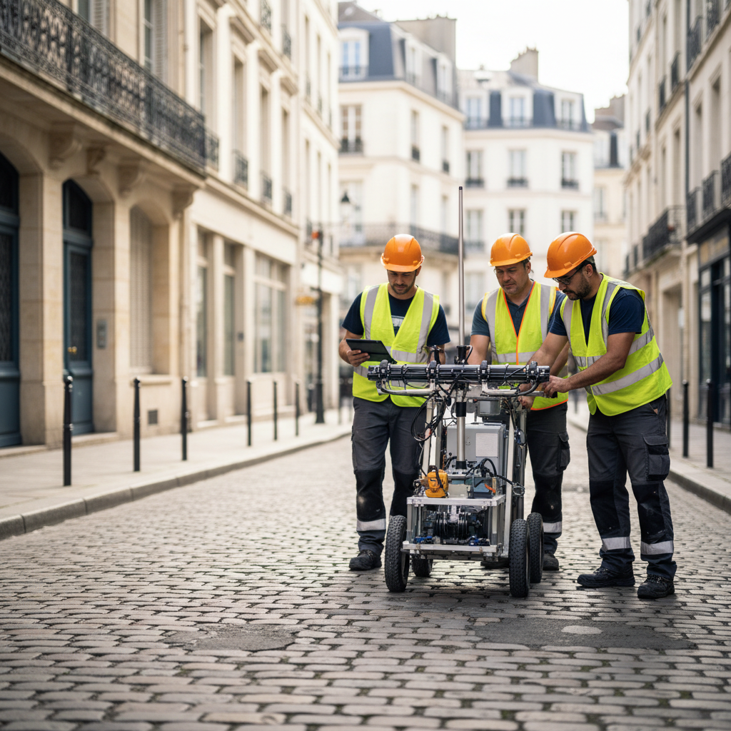 Détection de réseaux enterrés à Saint-Germain-en-Laye