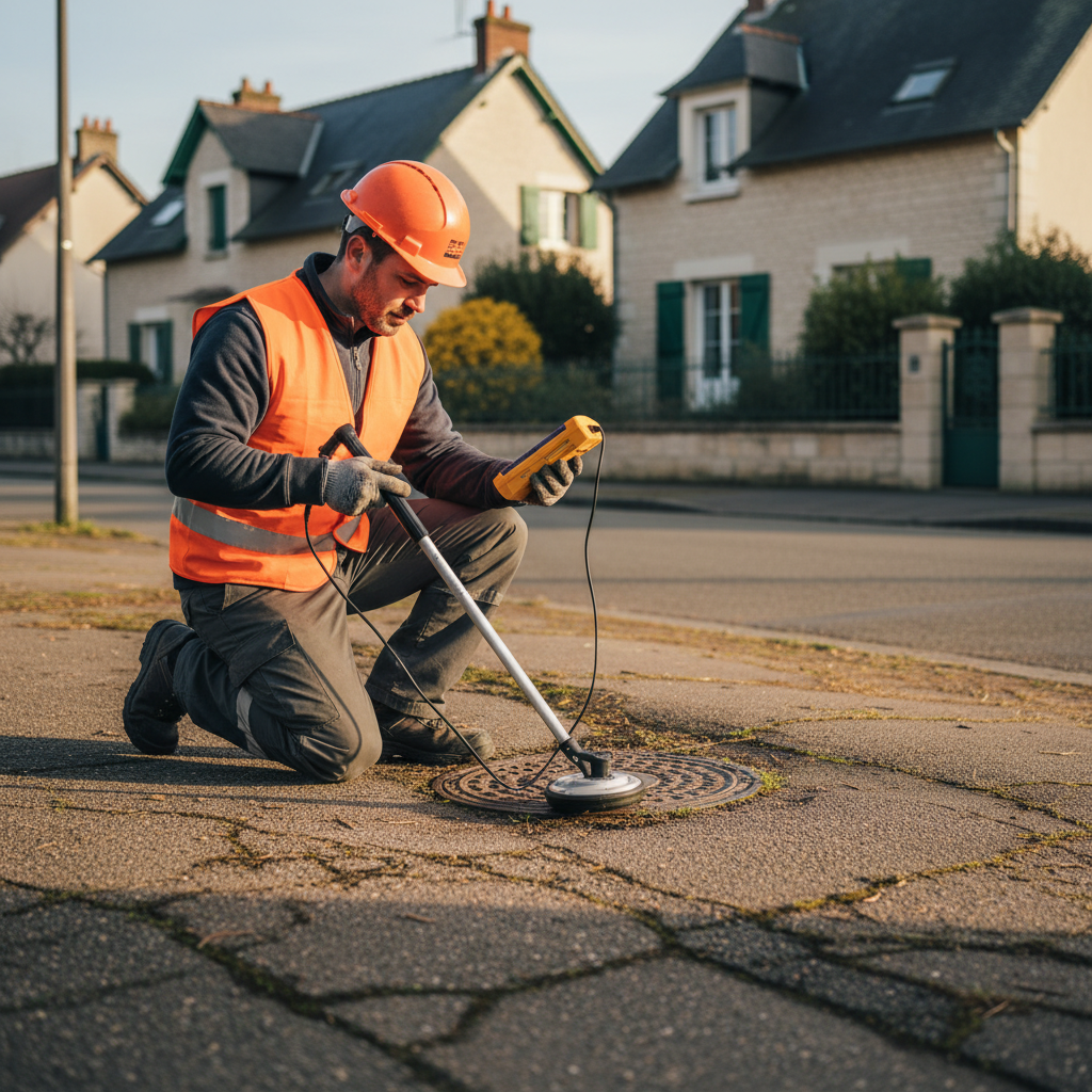 Détection de réseaux enterrés à Triel-sur-Seine
