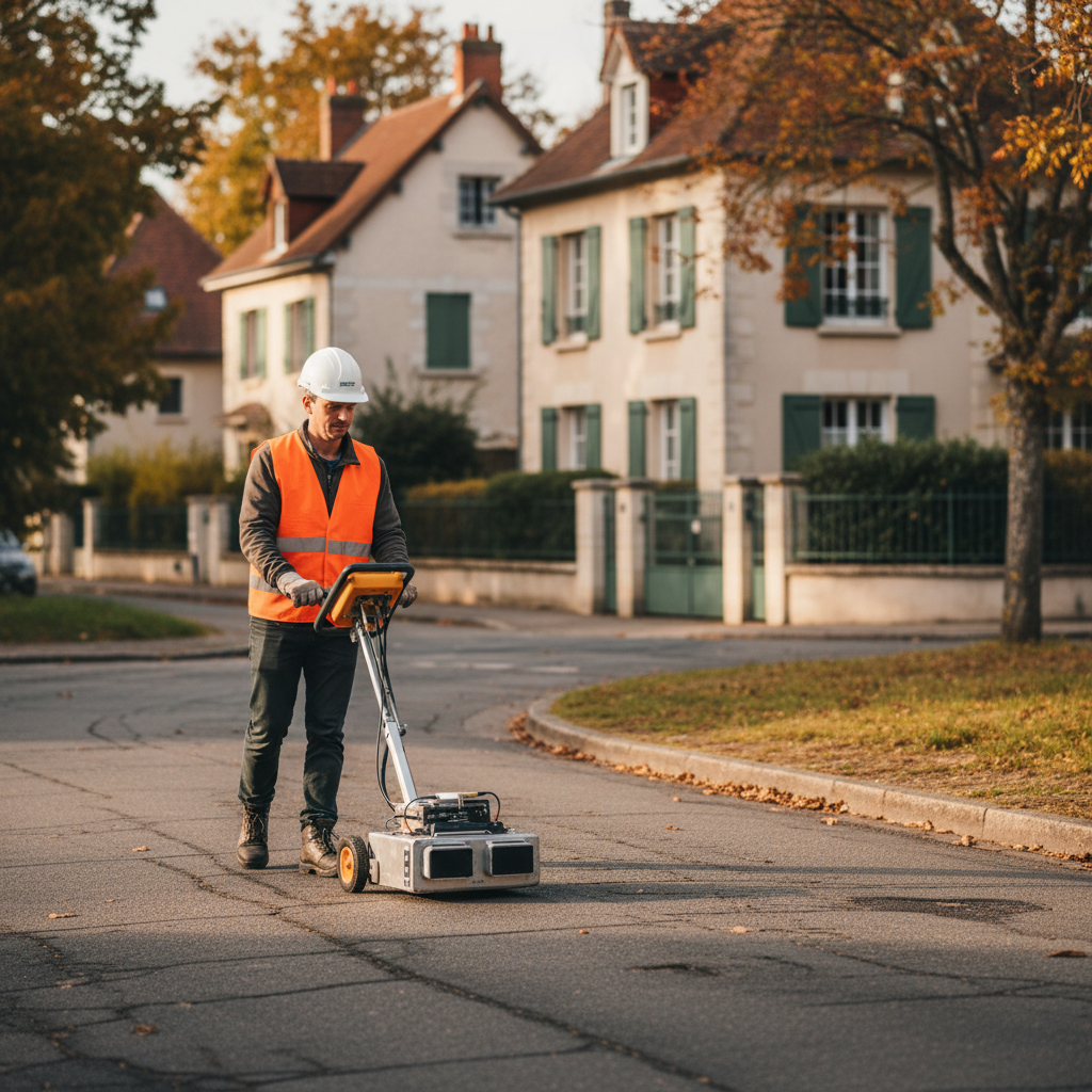 Détection de réseaux enterrés à Croissy-sur-Seine